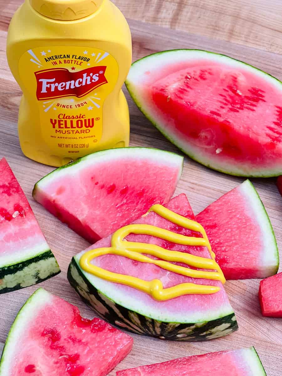 TikTok Mustard Watermelon Gross or not? We tried it and found out.