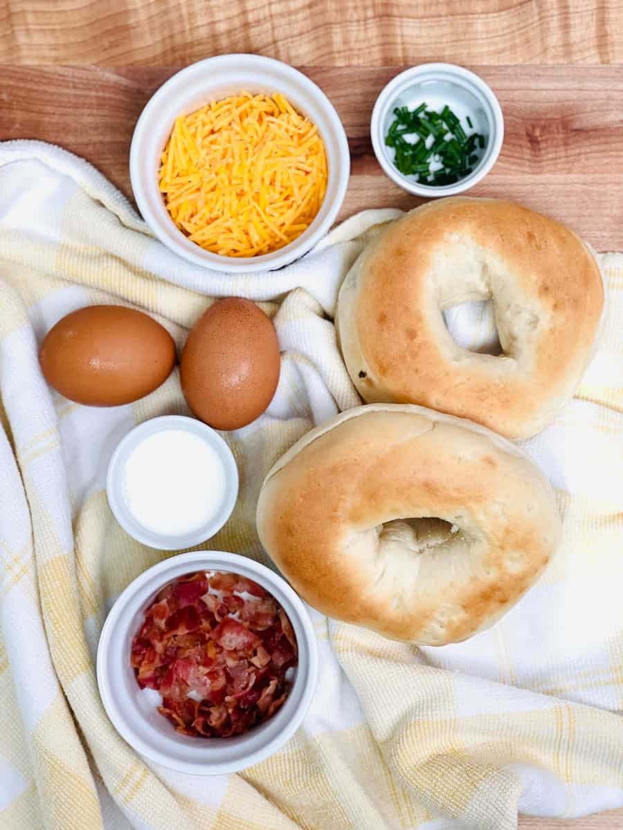 Quiche Stuffed Bagels