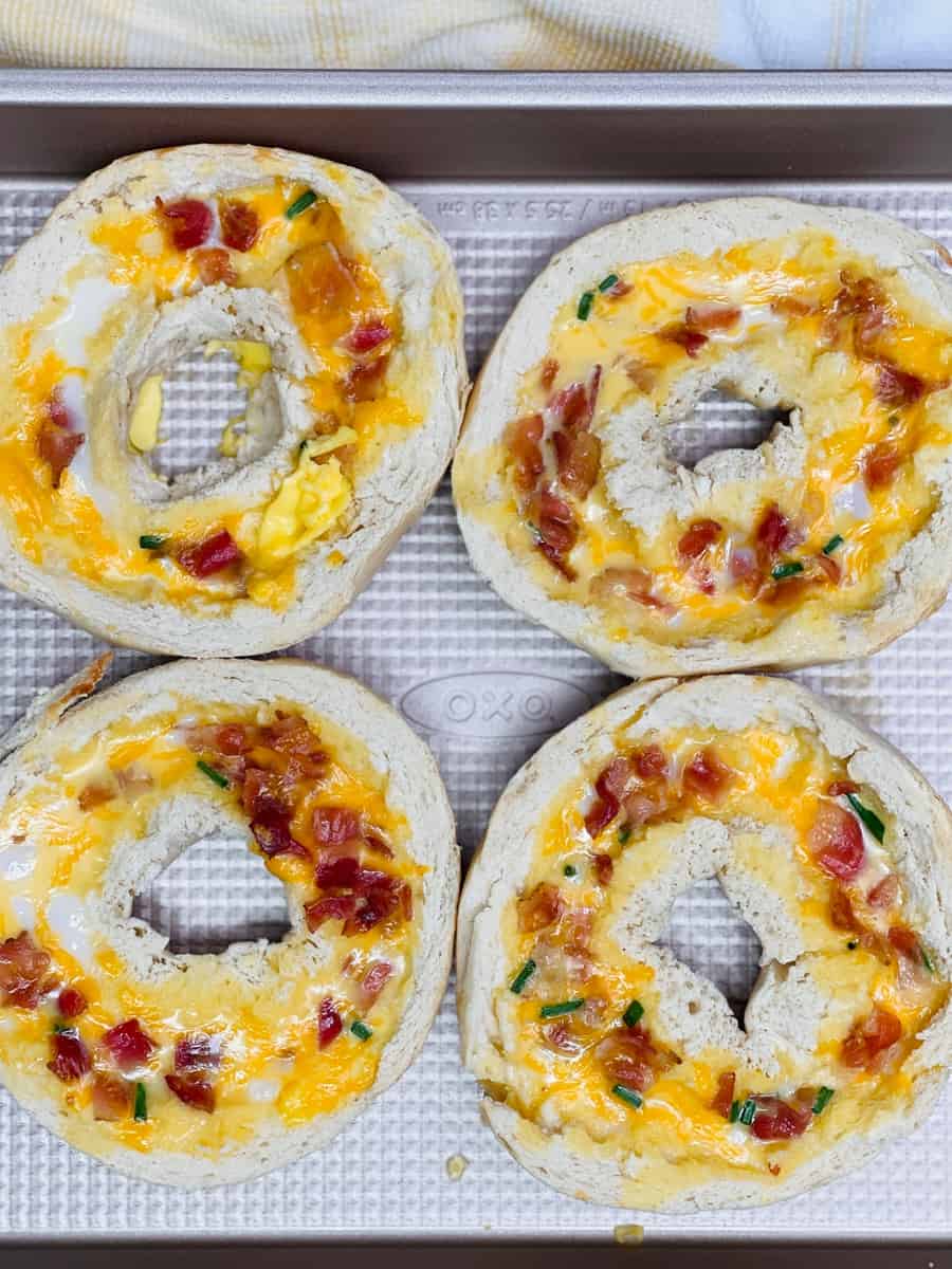 Quiche Stuffed Bagels