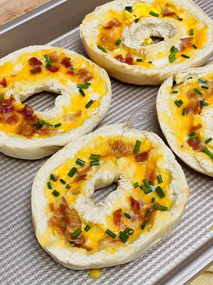 Quiche Stuffed Bagels