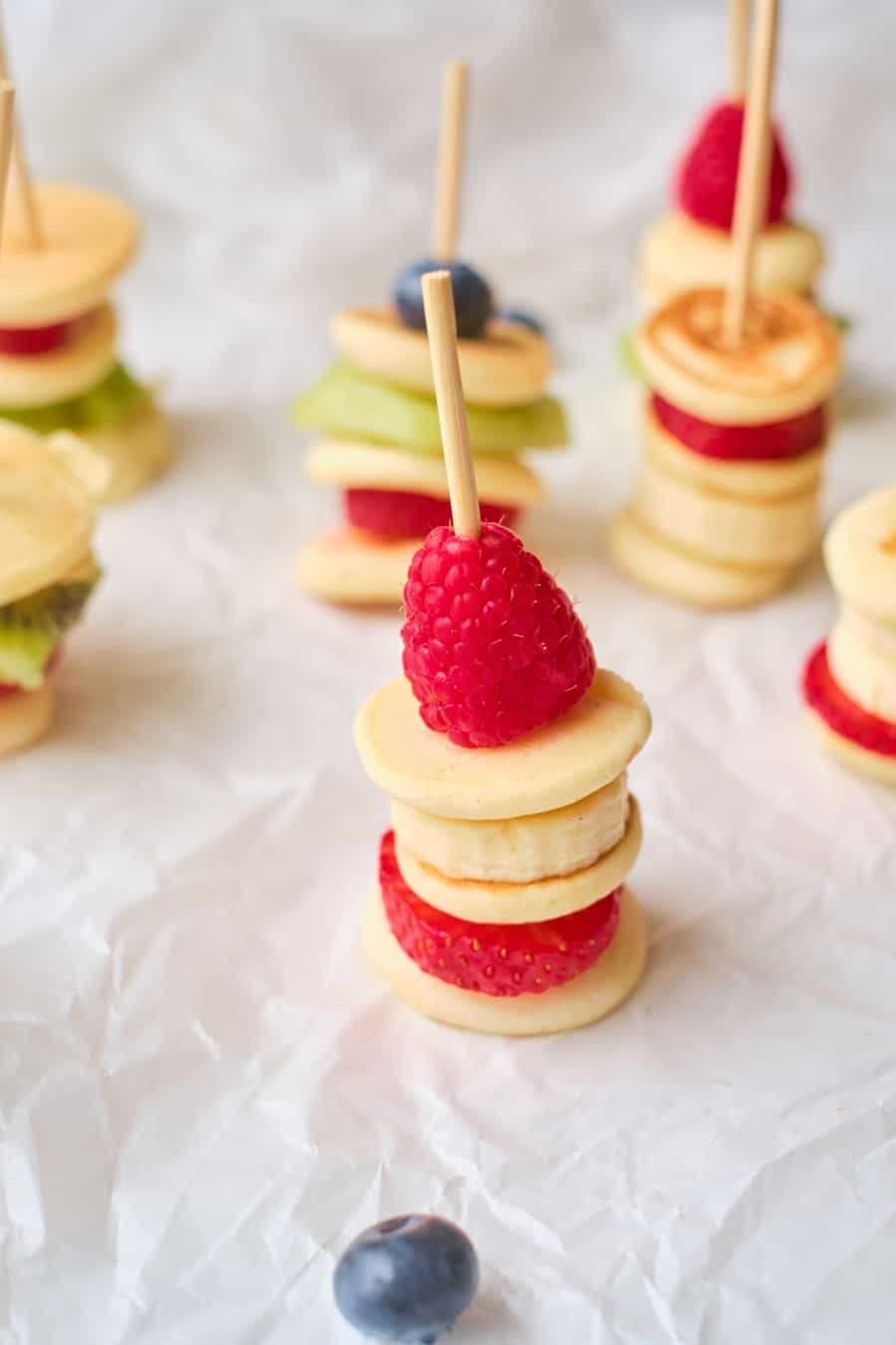 Fruit Mini Pancake Stacks