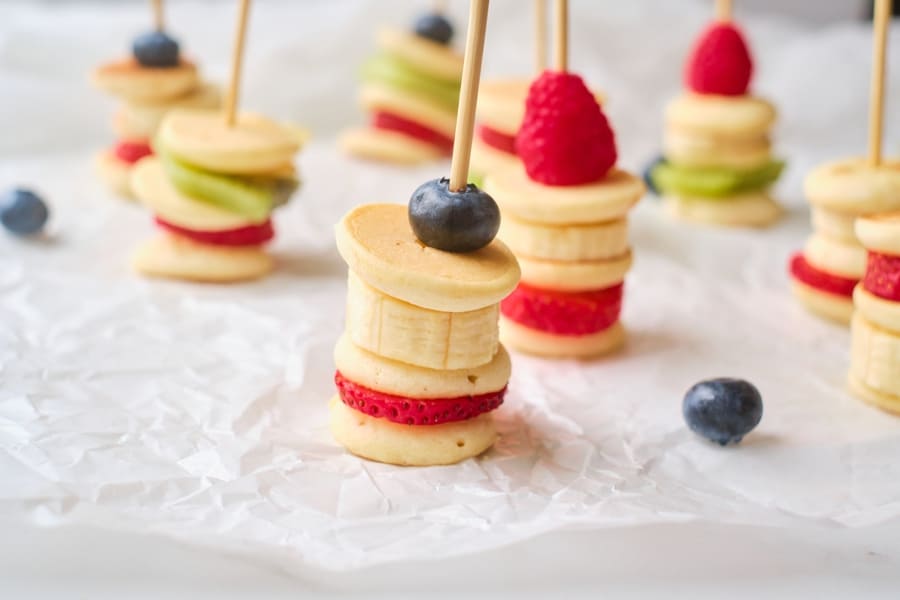 Fruit Mini Pancake Stacks