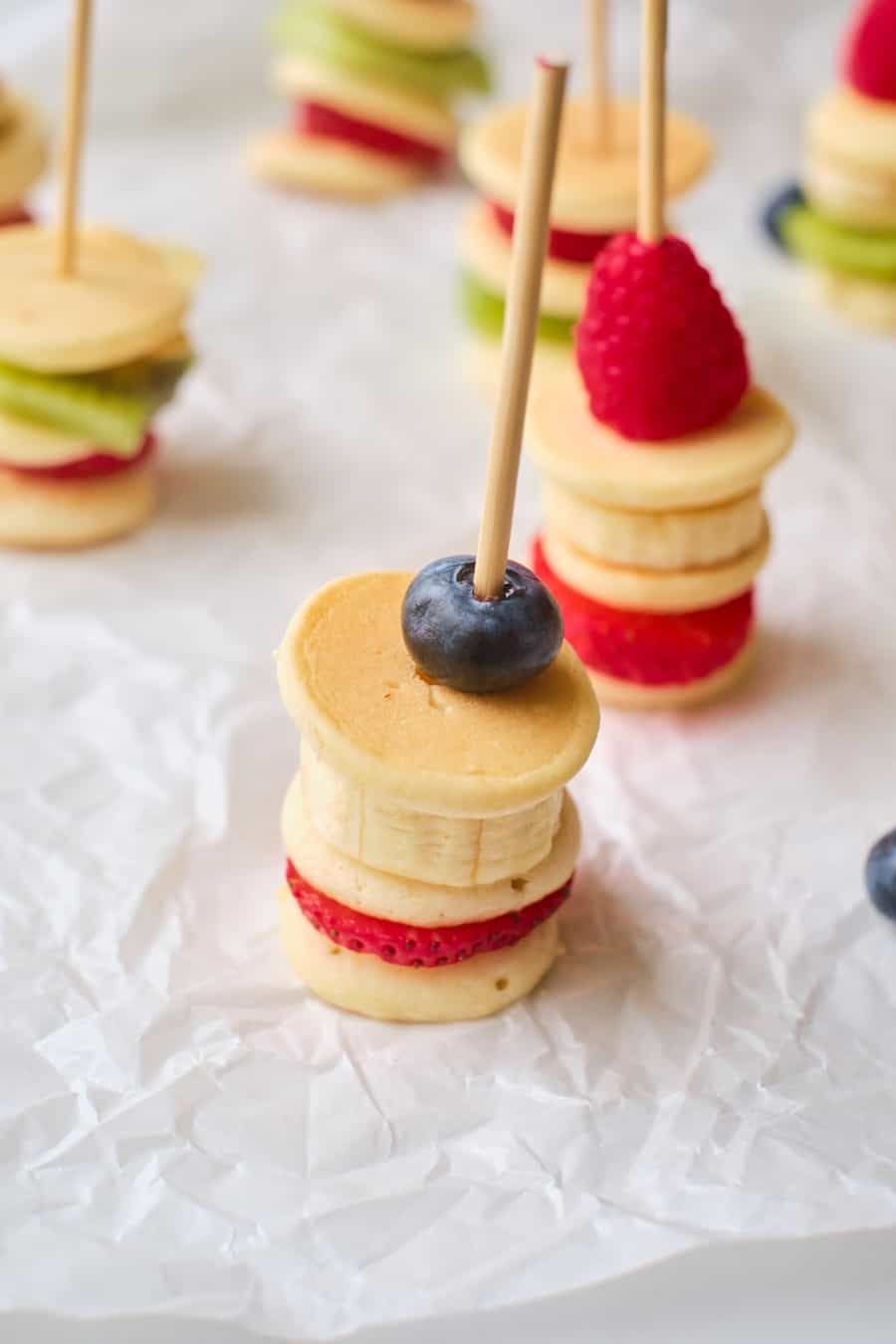 Fruit Mini Pancake Stacks