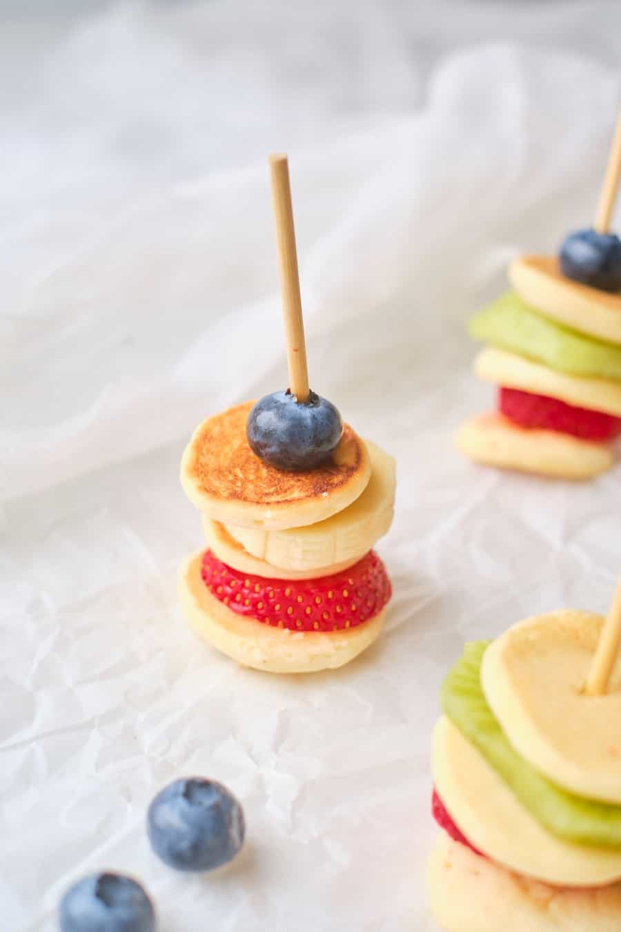 Fruit Mini Pancake Stacks