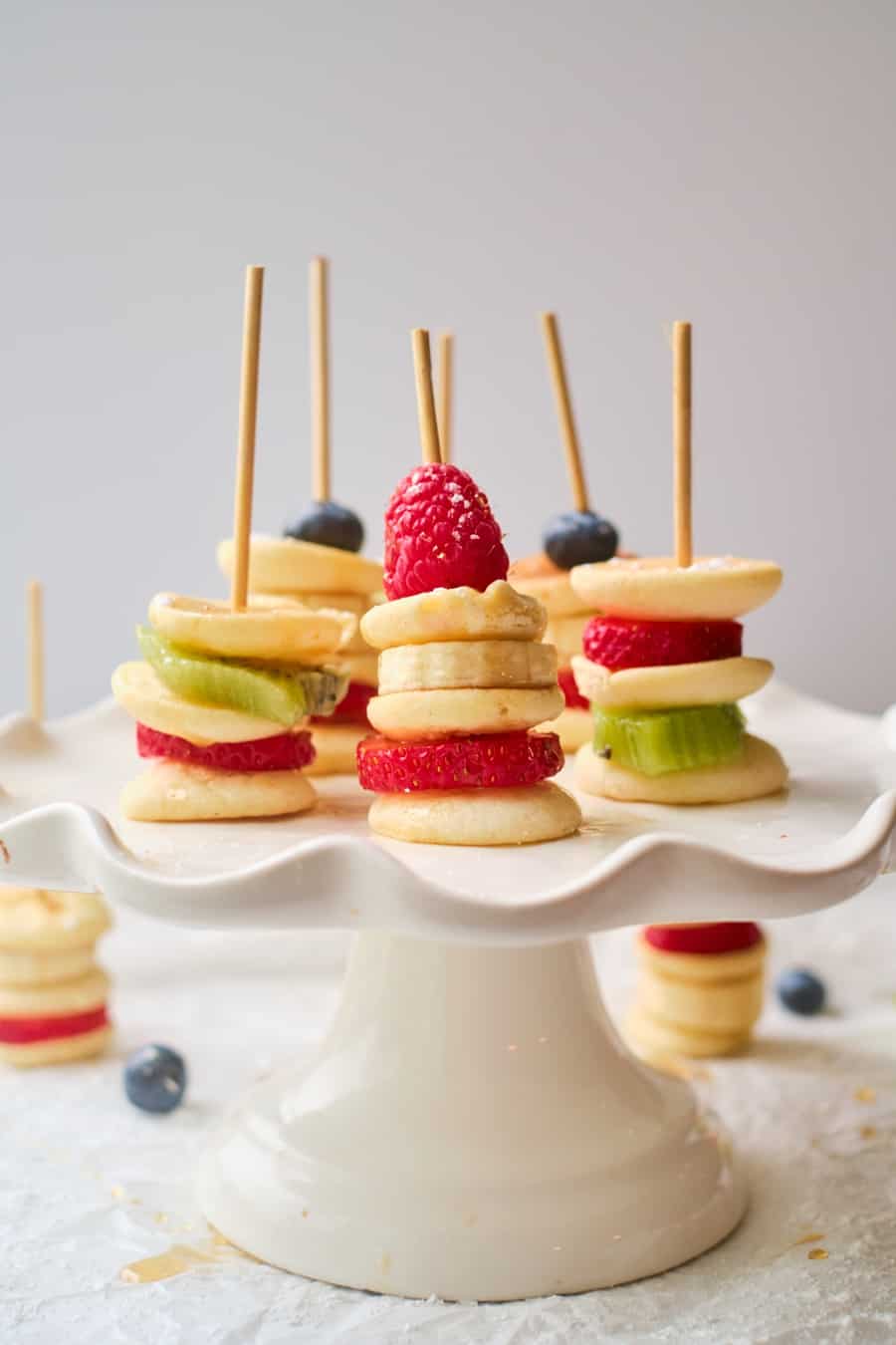 Fruit Mini Pancake Stacks