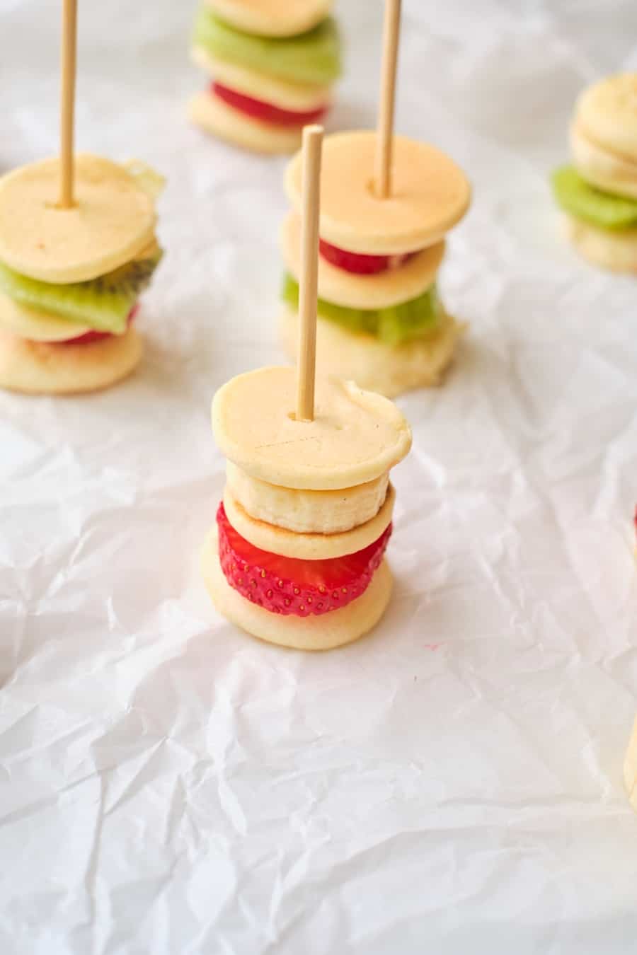 Fruit Mini Pancake Stacks