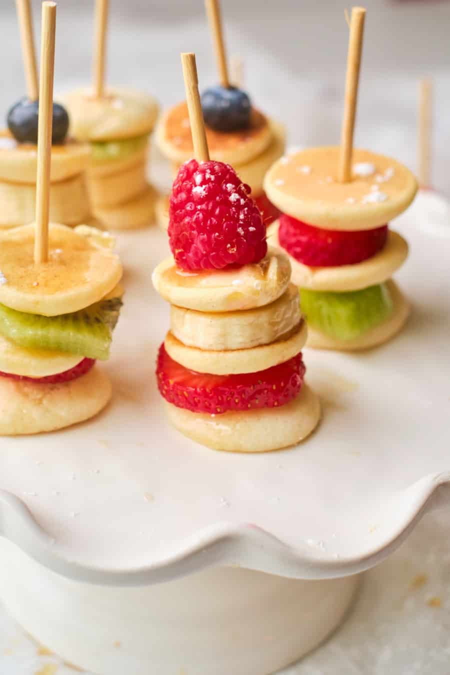 Fruit Mini Pancake Stacks