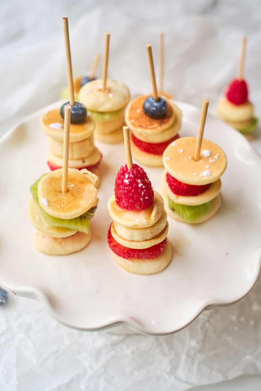 Fruit Mini Pancake Stacks