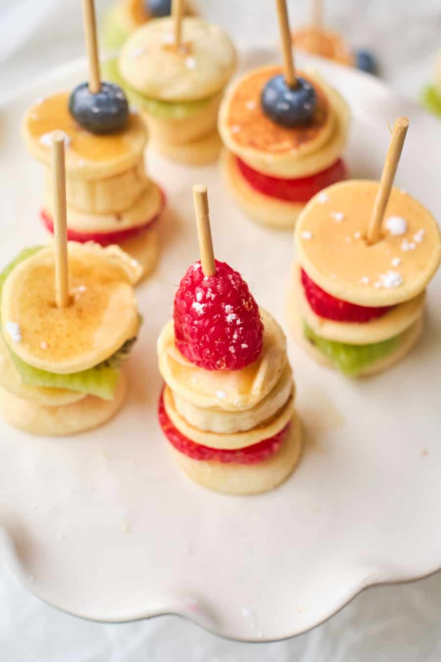 Fruit Mini Pancake Stacks