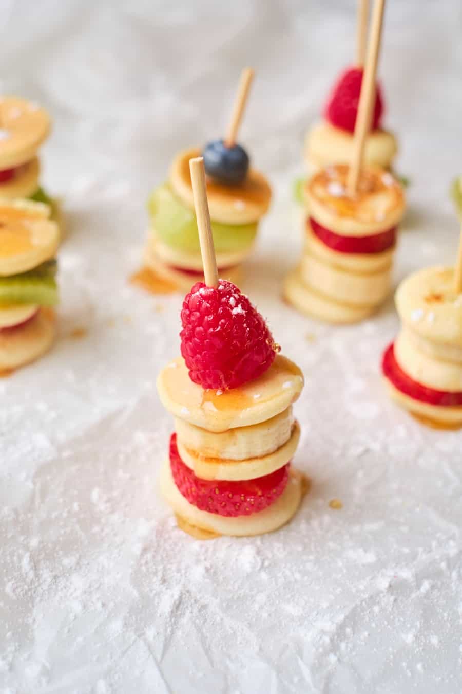 Fruit Mini Pancake Stacks