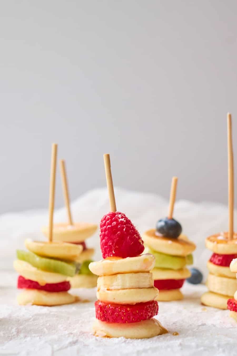 Fruit Mini Pancake Stacks