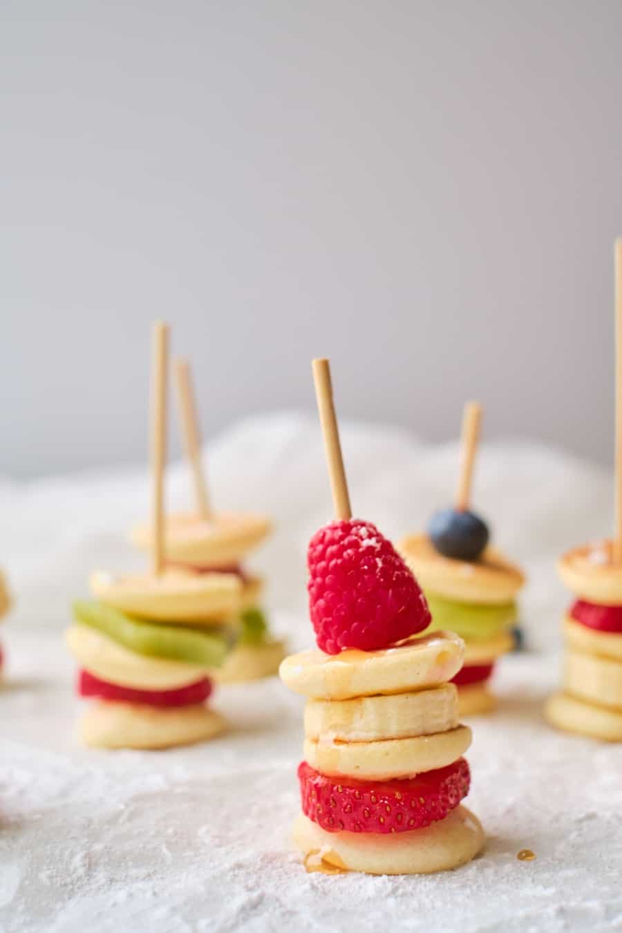 Fruit Mini Pancake Stacks