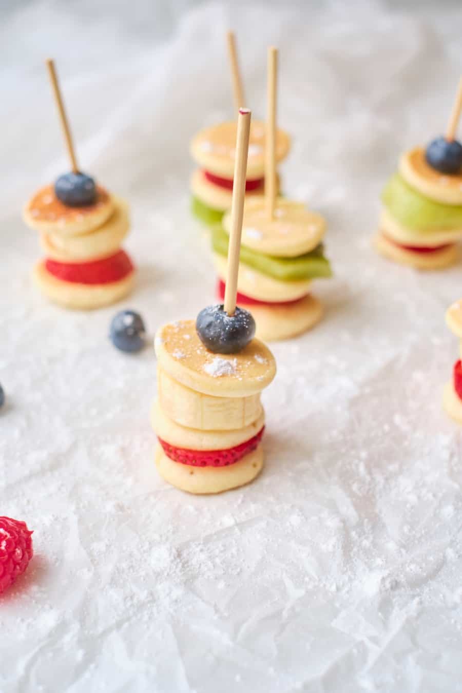 Fruit Mini Pancake Stacks