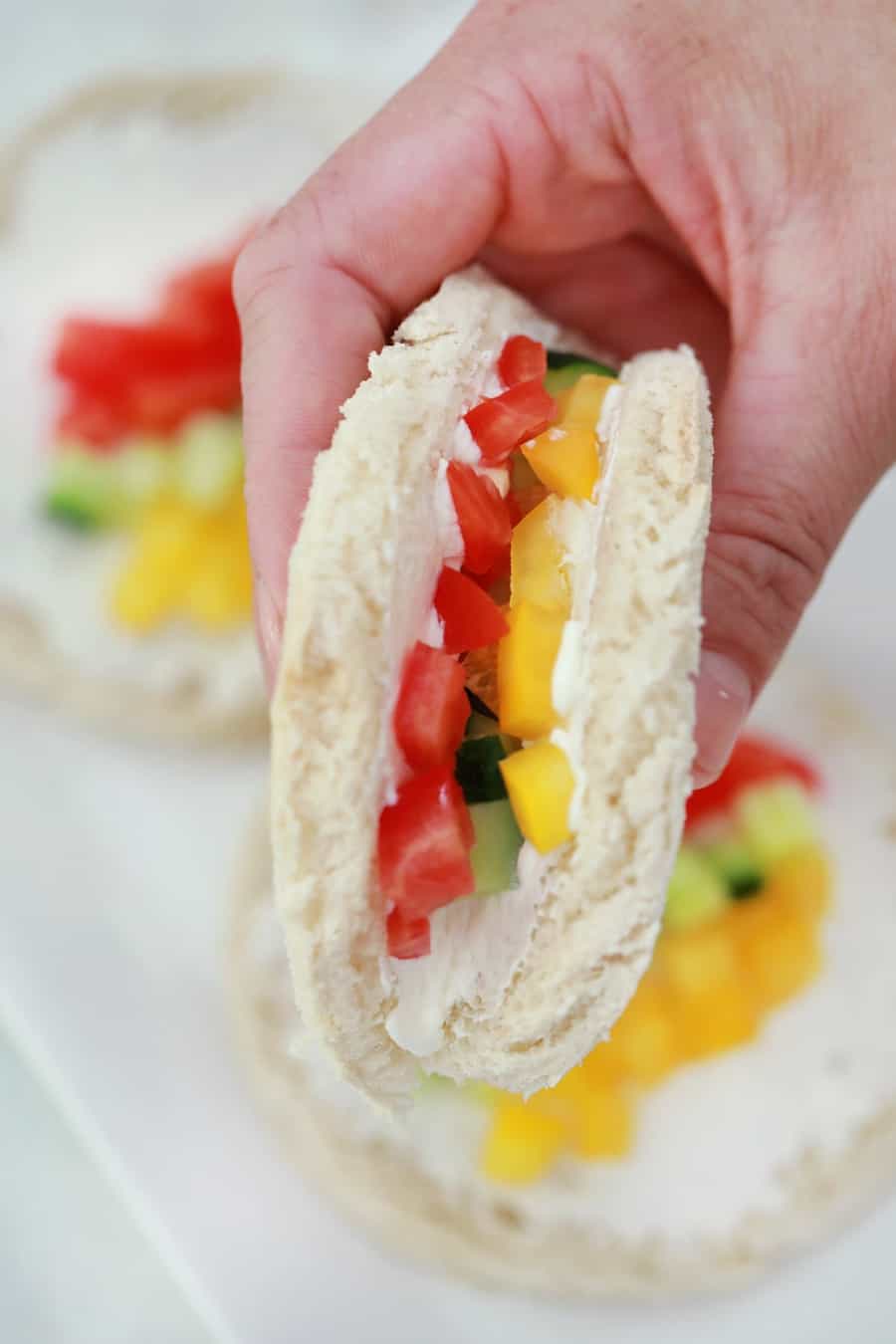 Veggie Toast Tacos