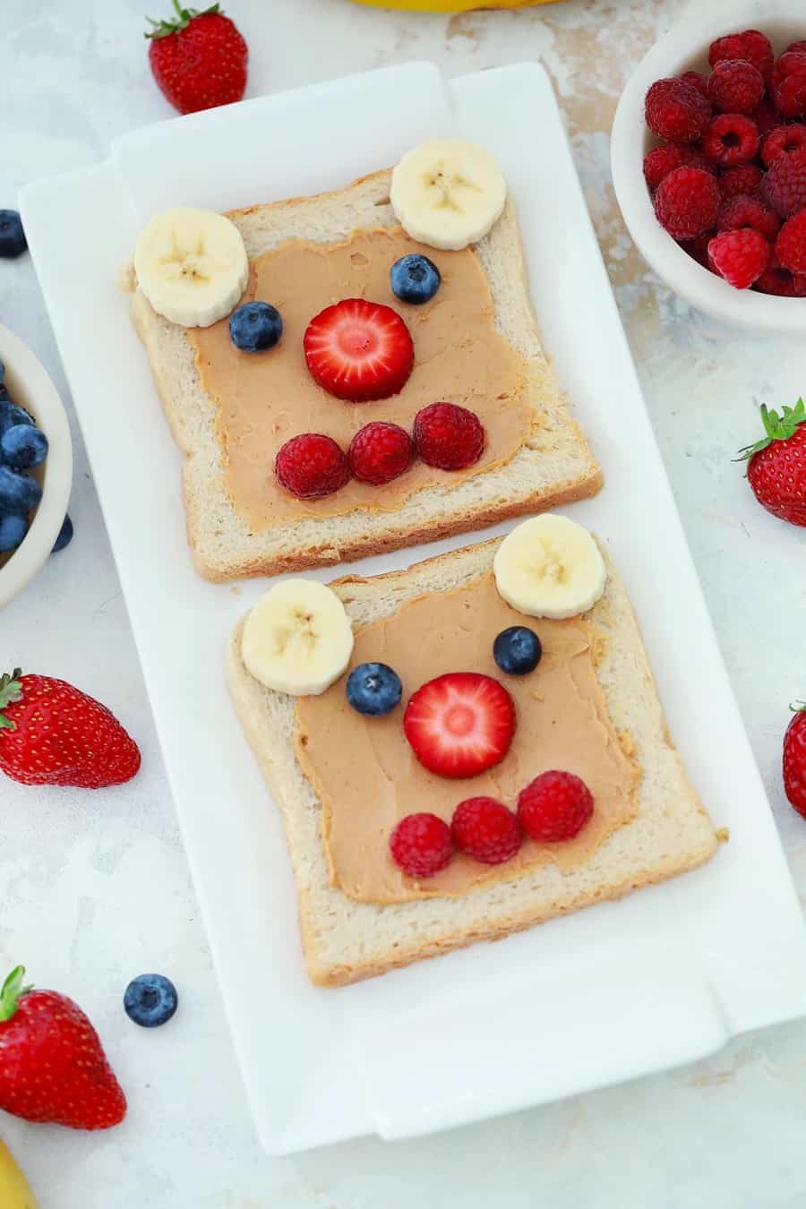 peanut butter bear toast