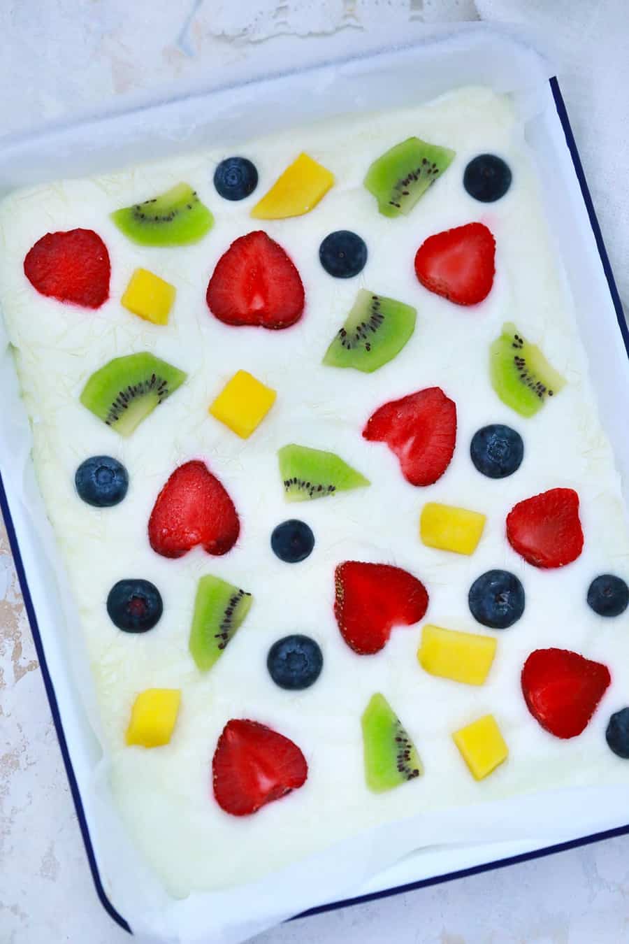 frozen yogurt bark