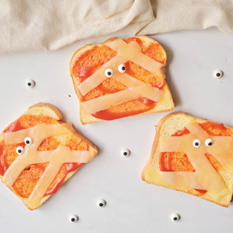 Halloween Mummy Toast
