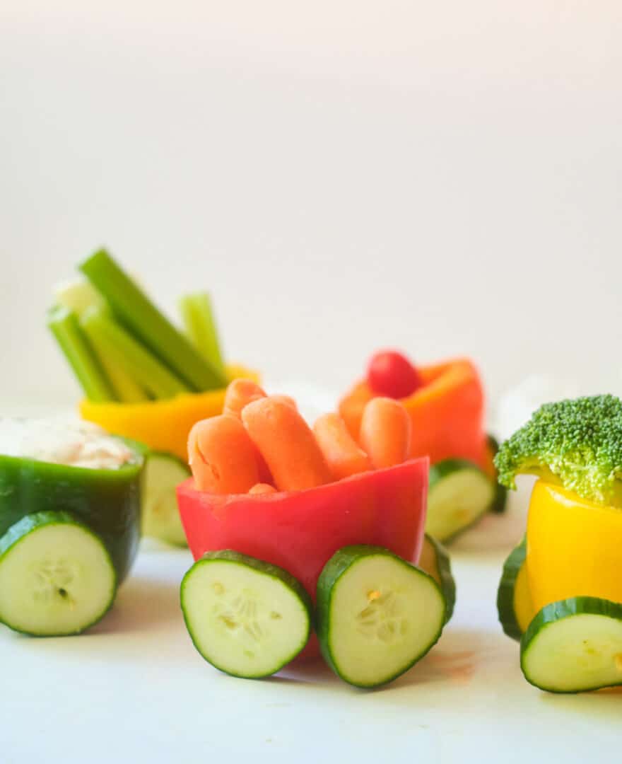 This Adorable Veggie Pepper Train is the Ultimate Healthy Snack For Kids