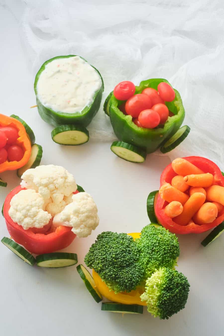 veggie train healthy snack for kids