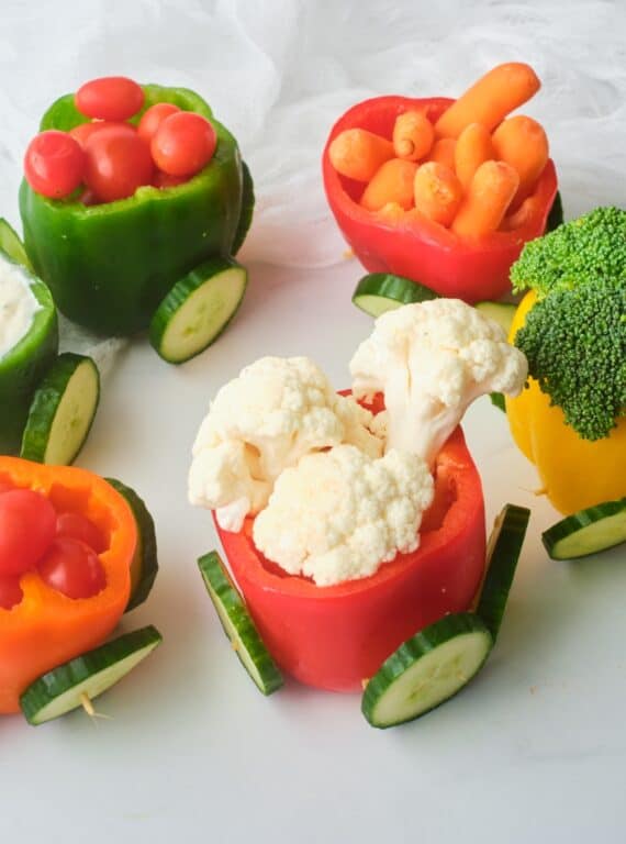 This Adorable Veggie Pepper Train is the Ultimate Healthy Snack For Kids