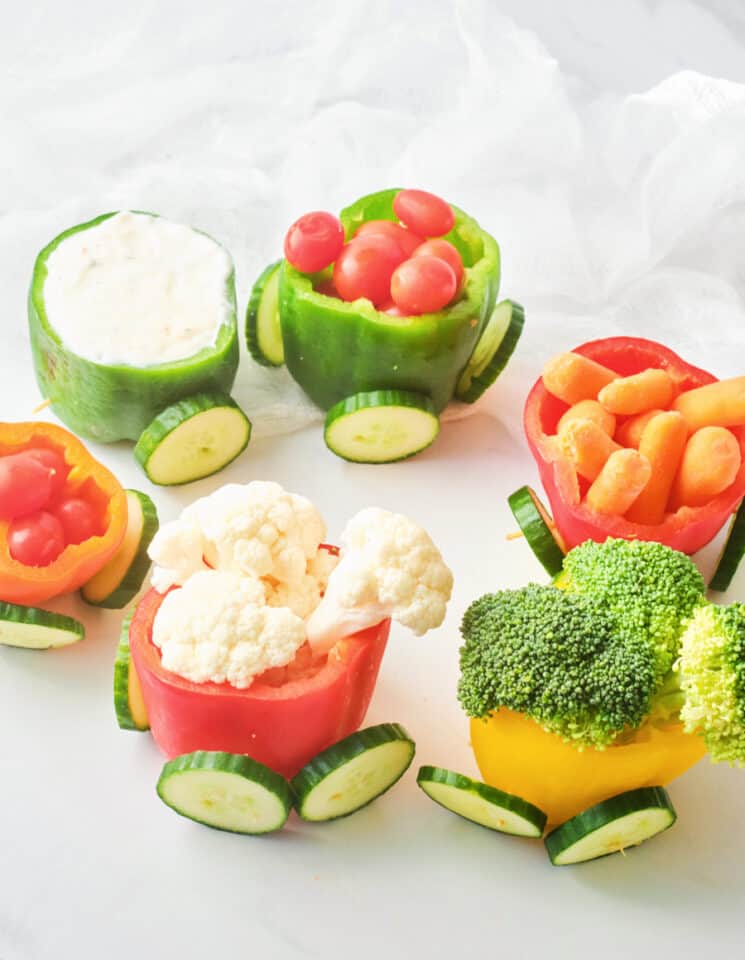 This Adorable Veggie Pepper Train is the Ultimate Healthy Snack For Kids