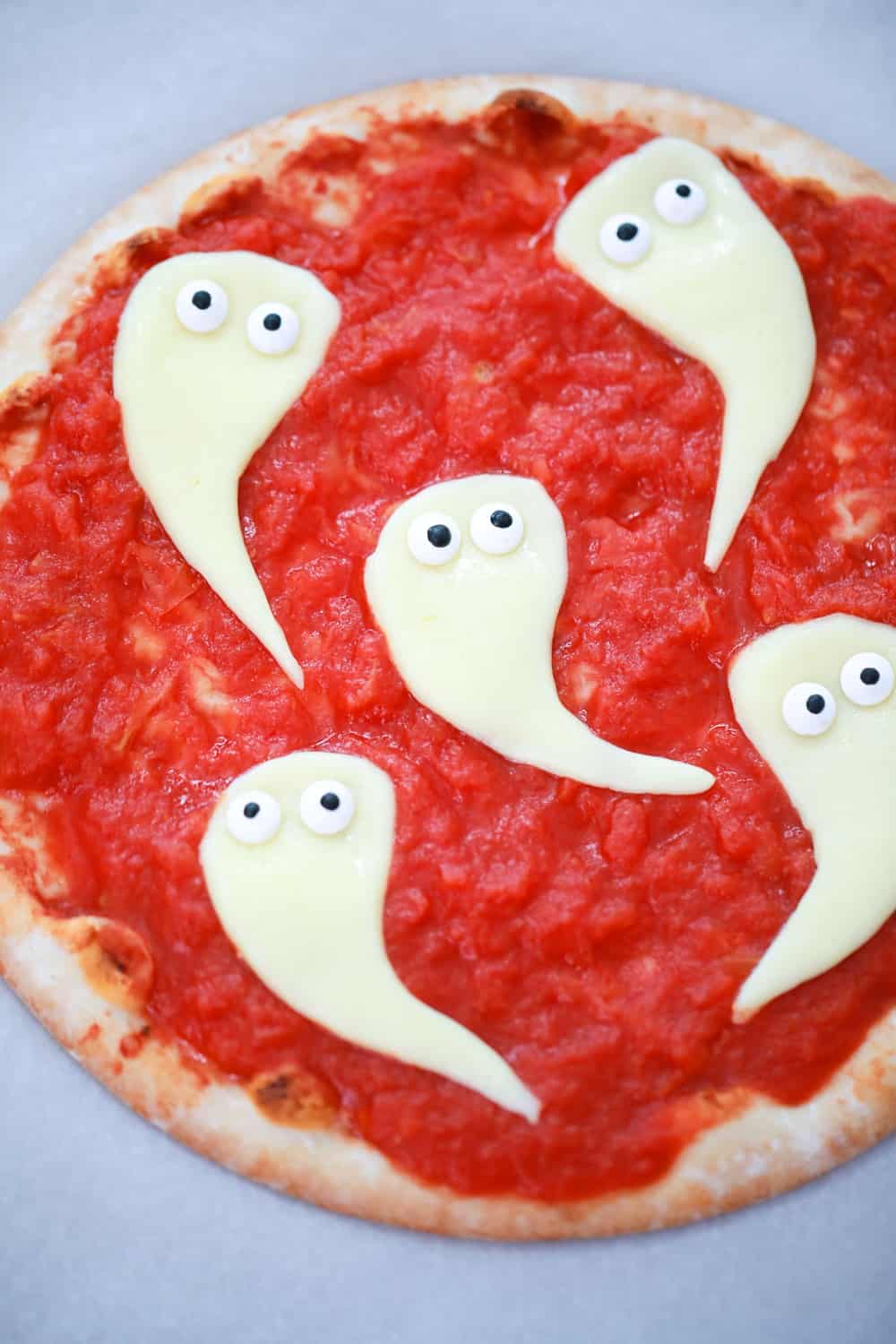 Halloween Ghost Pizza
