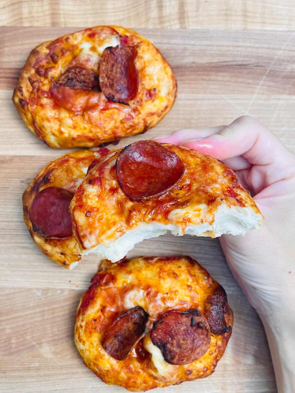 Air Fryer Biscuit Pizzas 