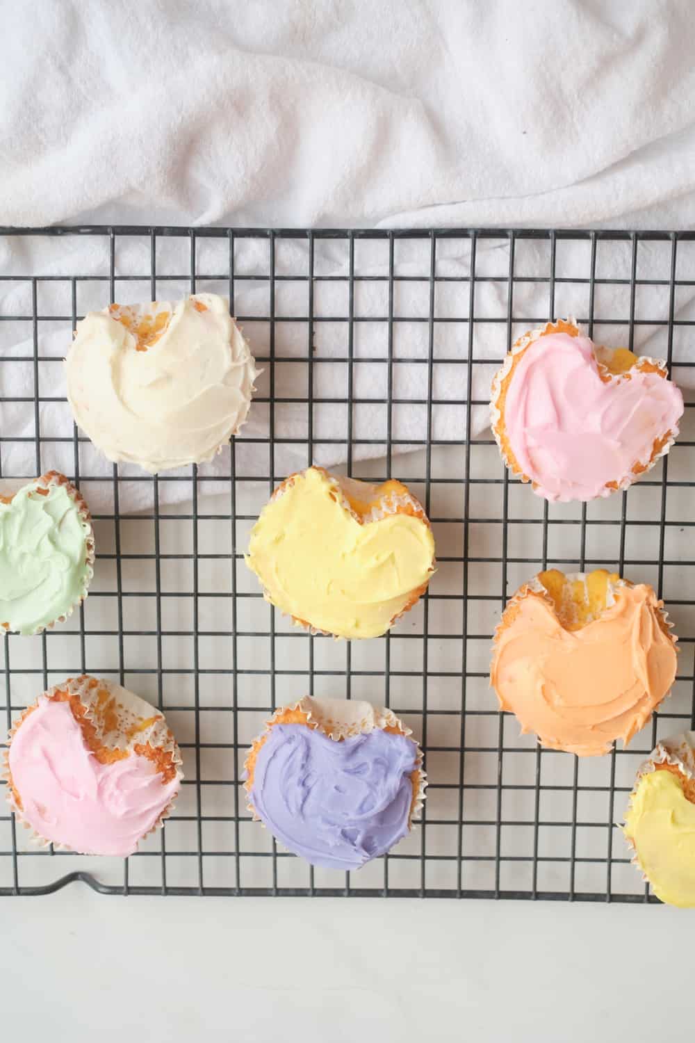 heart shaped cupcakes