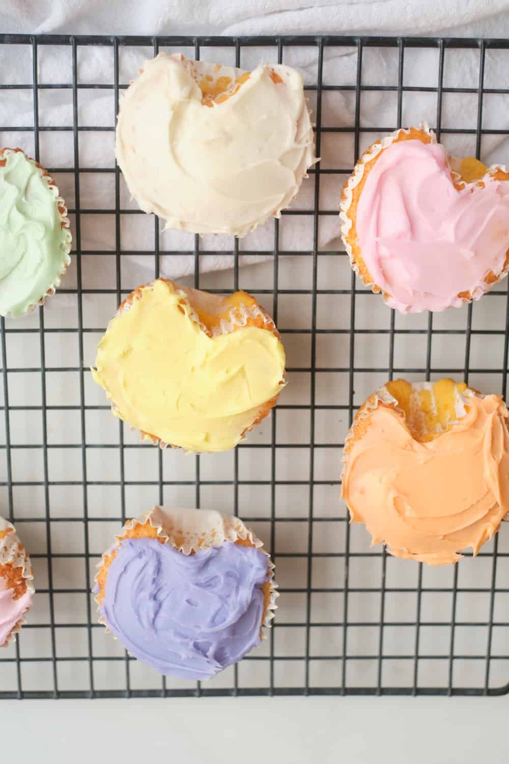 heart shaped cupcakes