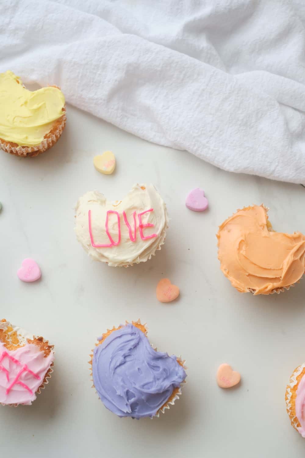 heart shaped cupcakes