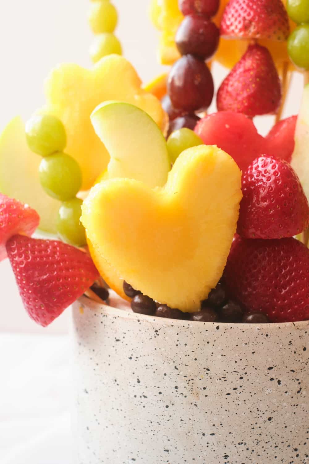 valentine fruit bouquet