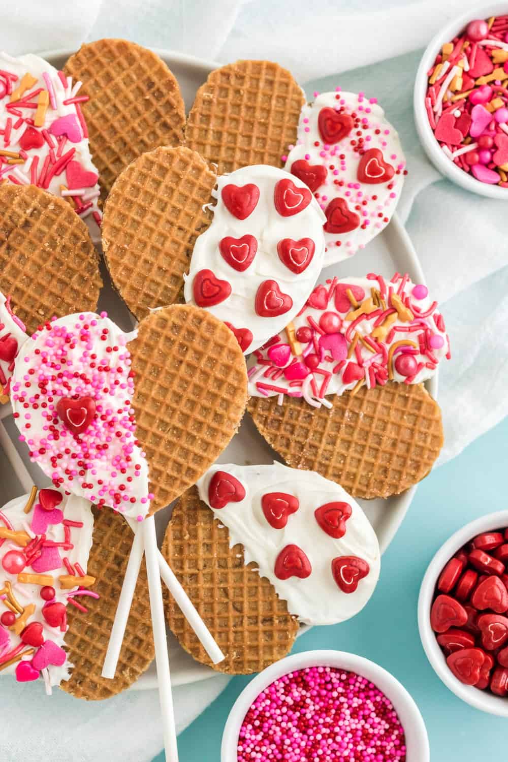 Heart-Shaped Waffle Cookies - Reluctant Entertainer