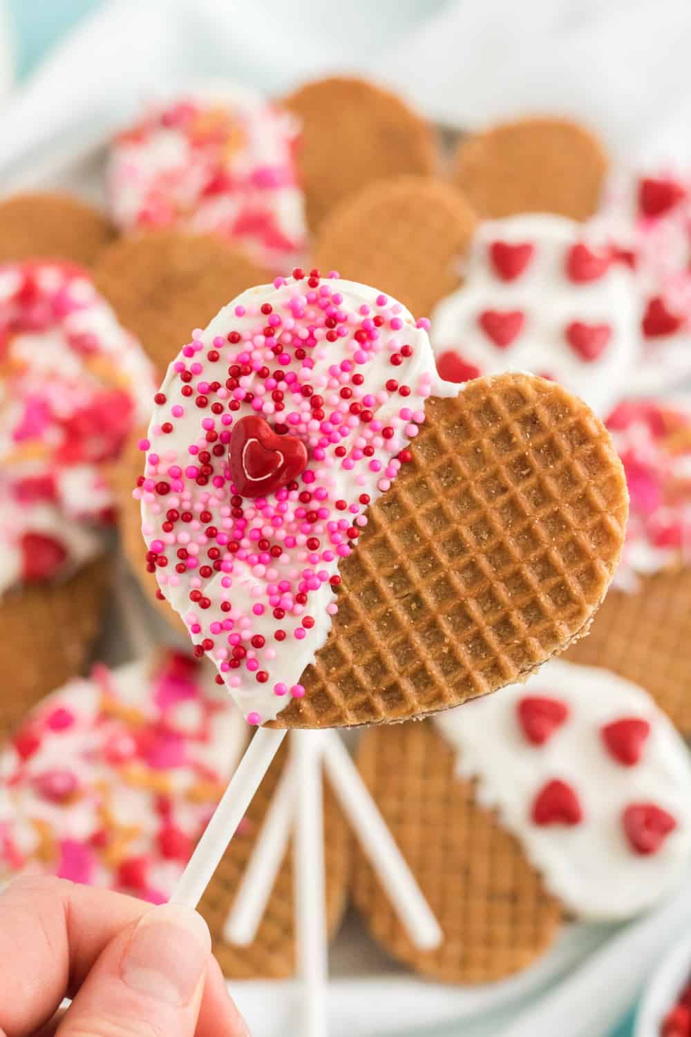  Valentine Waffle Pops