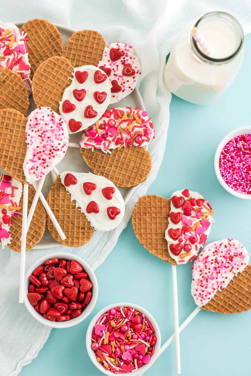  Valentine Waffle Pops