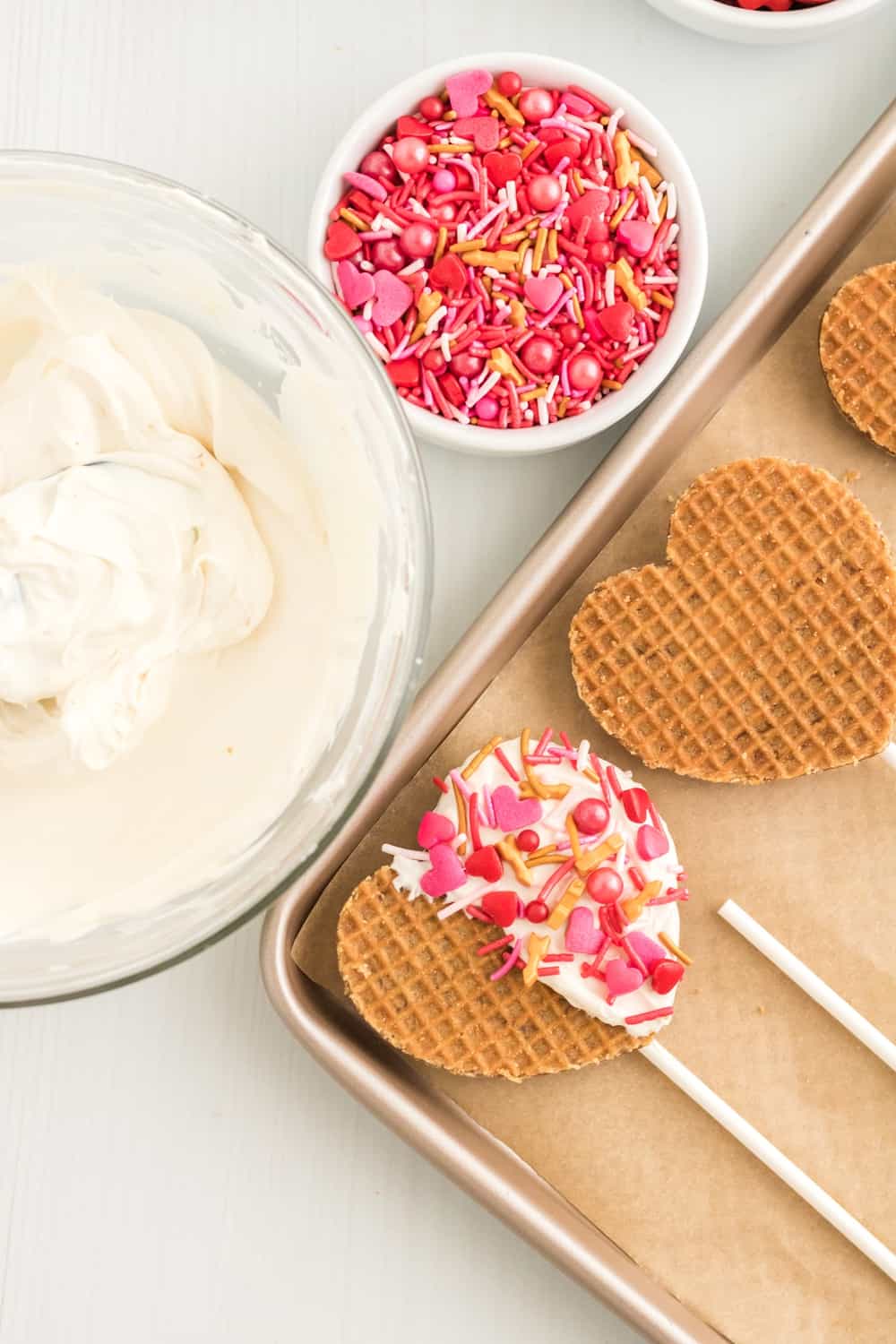  Valentine Waffle Pops