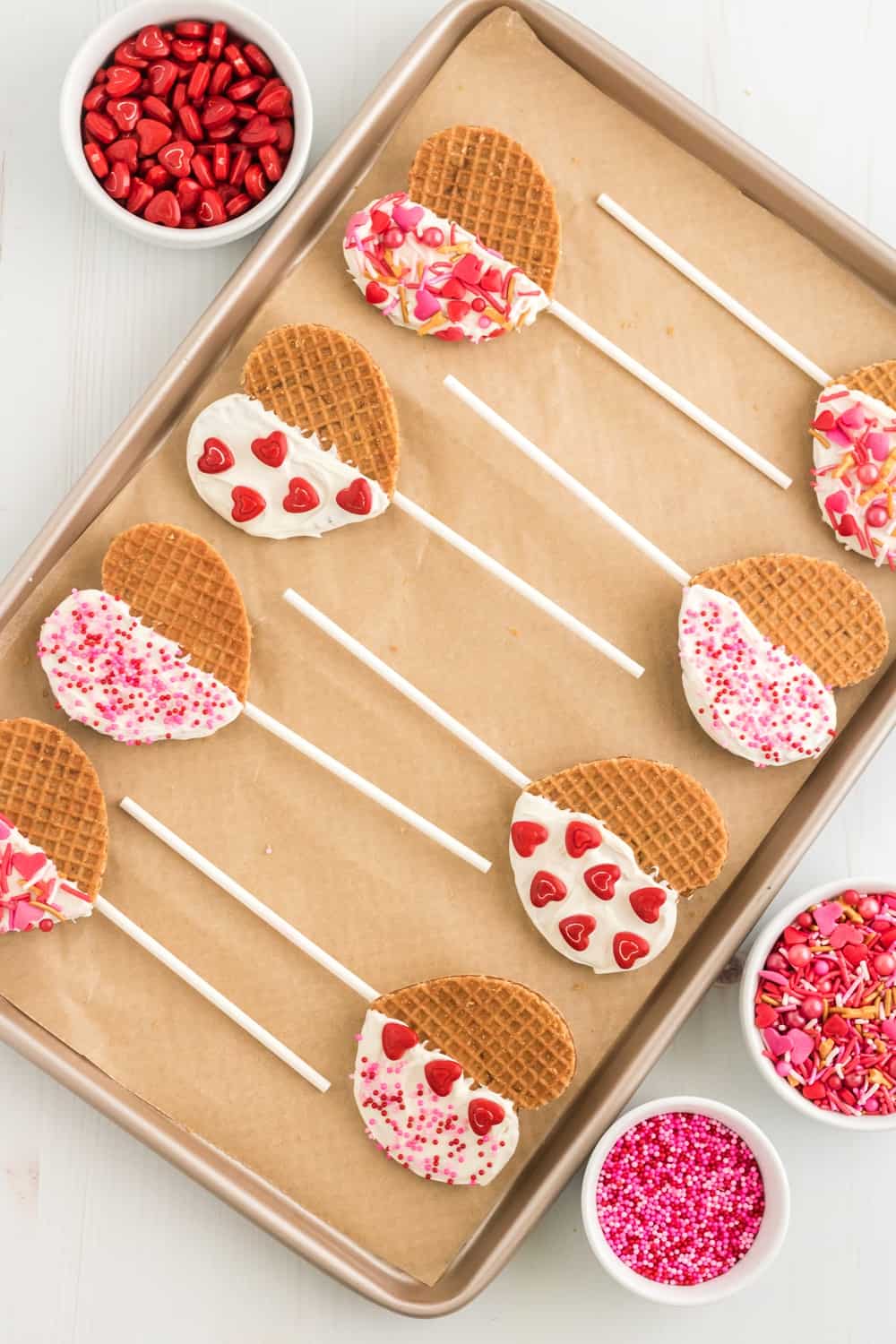  Valentine Waffle Pops