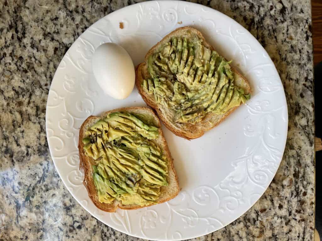 TikTok Grated Egg Avocado Toast