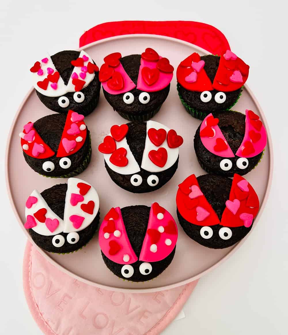 Ladybug Cupcakes - Valentine Cupcakes