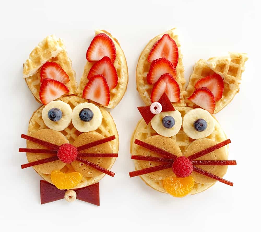 Make These Easter Bunny Waffles For A Cute Spring Breakfast