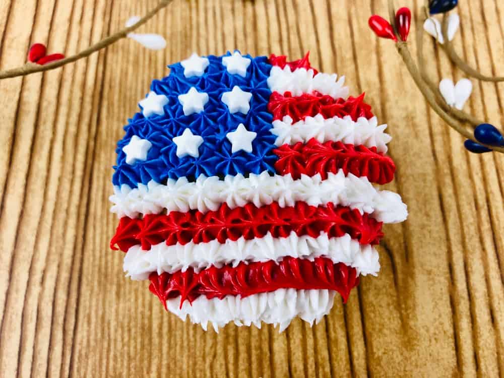 US Flag Cupcakes