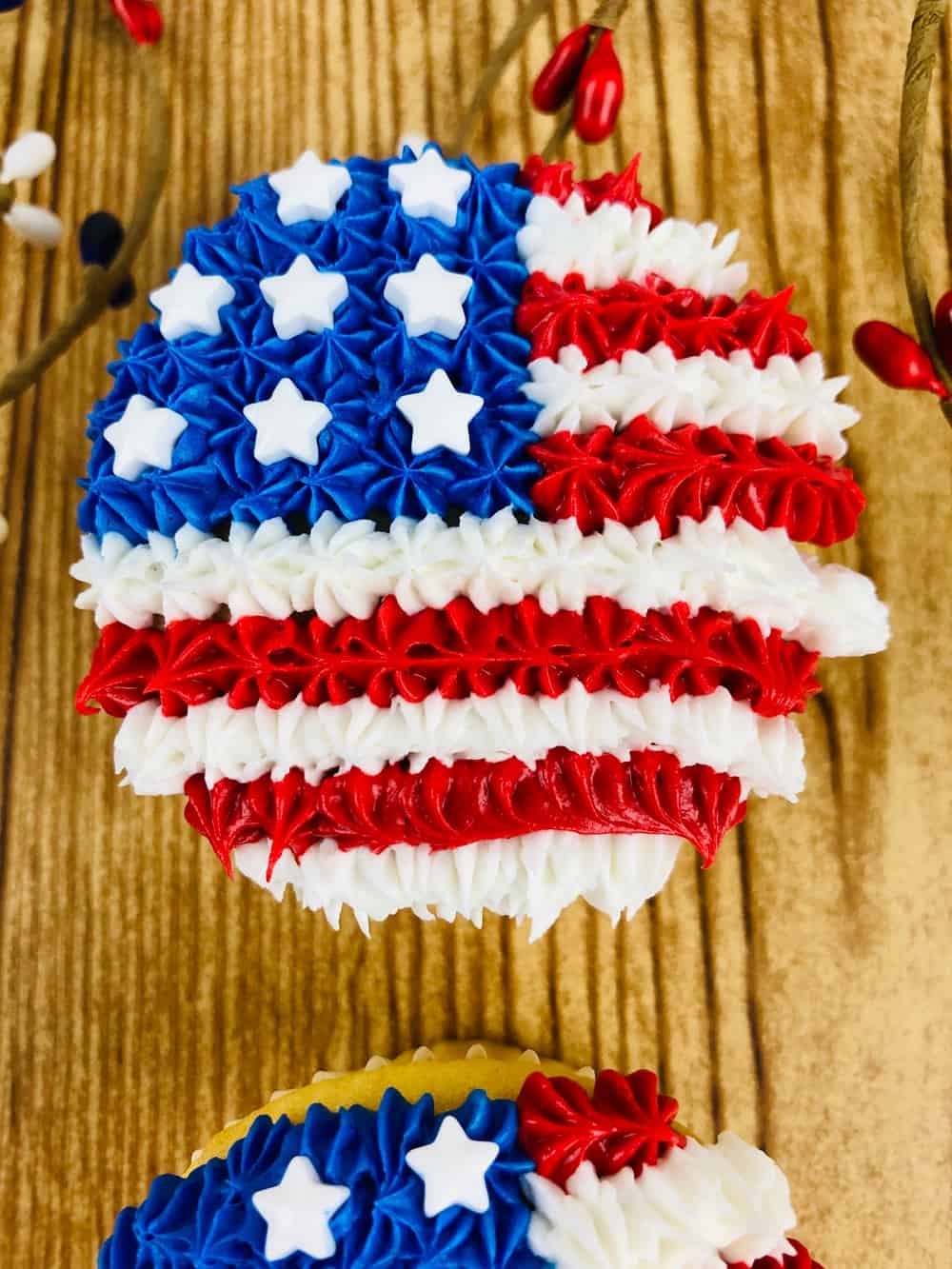 US Flag Cupcakes