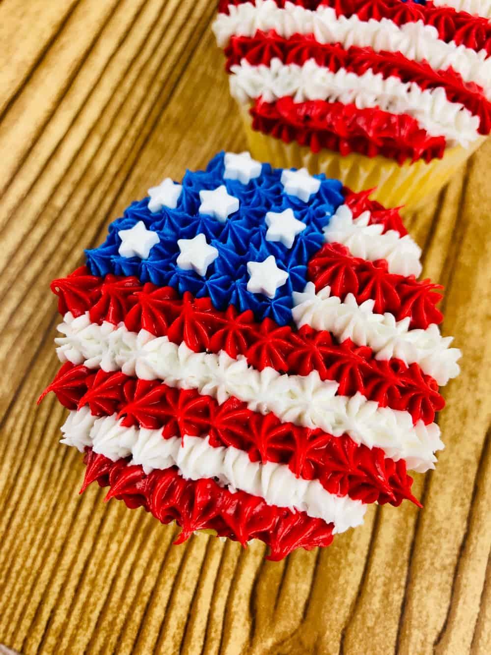 US Flag Cupcakes