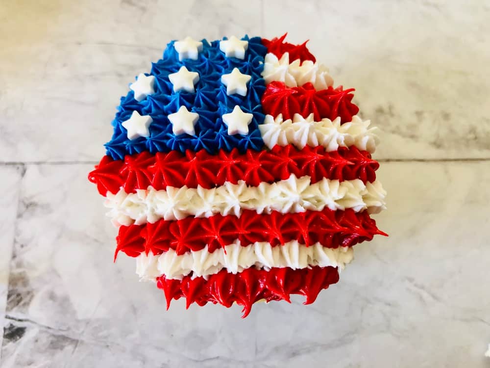 US Flag Cupcakes