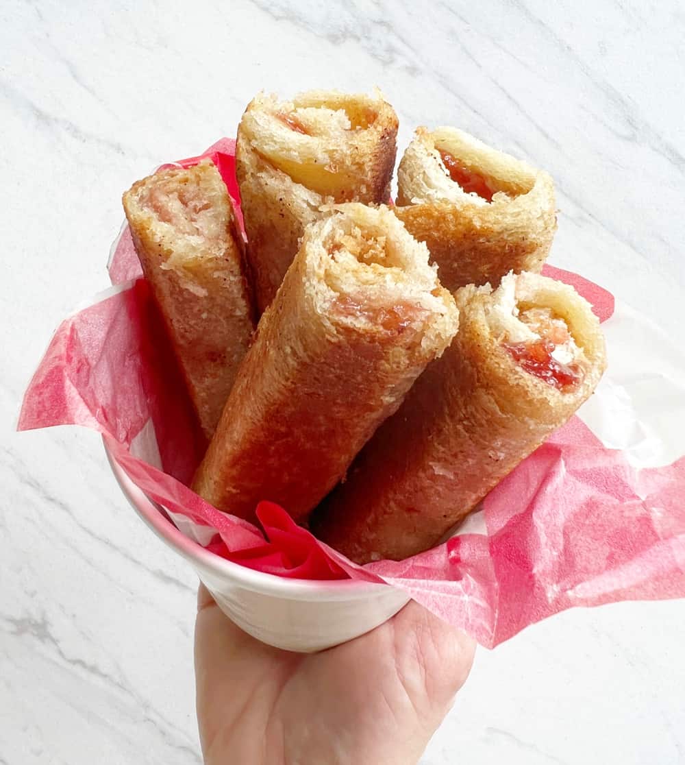 Grilled Peanut Butter and Jelly Roll-Ups
