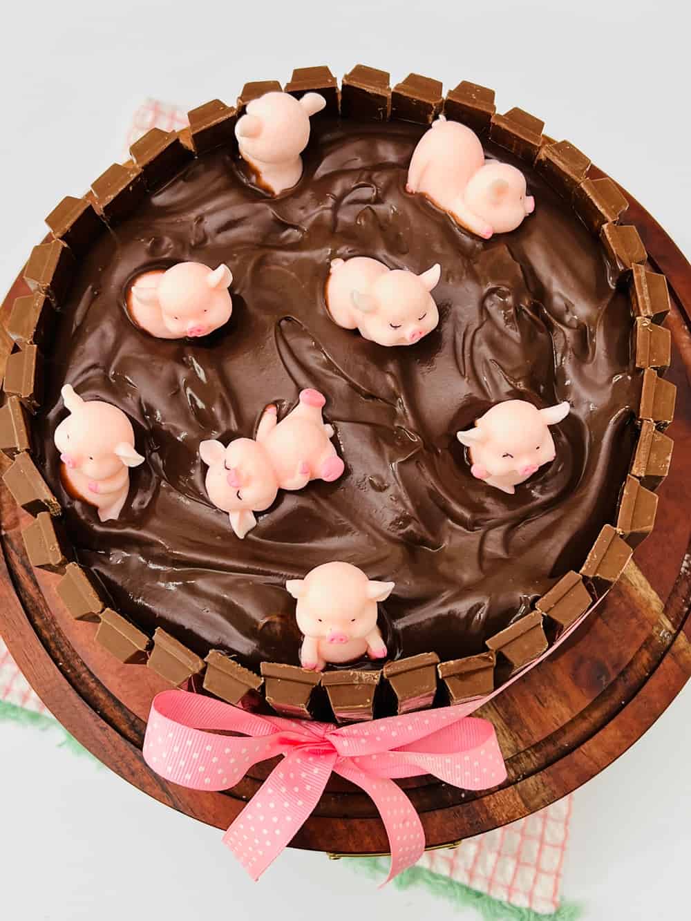 pigs in a mud bath cake
