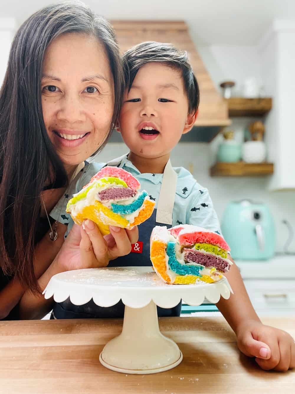 Rainbow Roll Cake Recipe