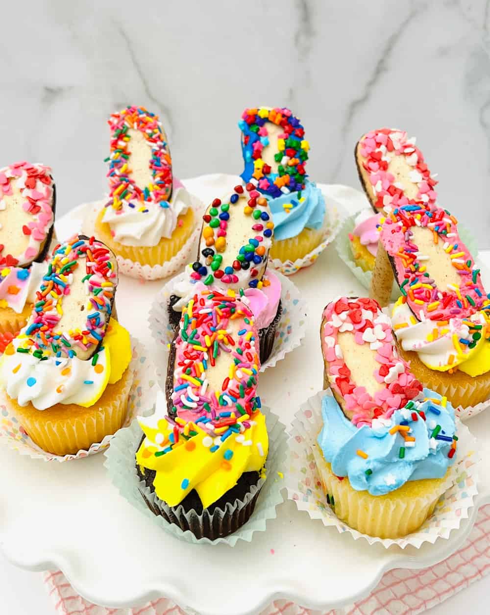 shoe cupcakes