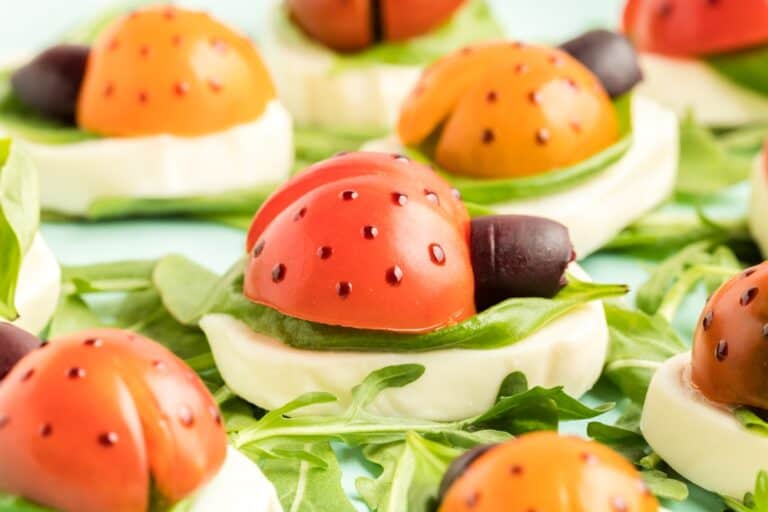 Ladybug Caprese Appetizers