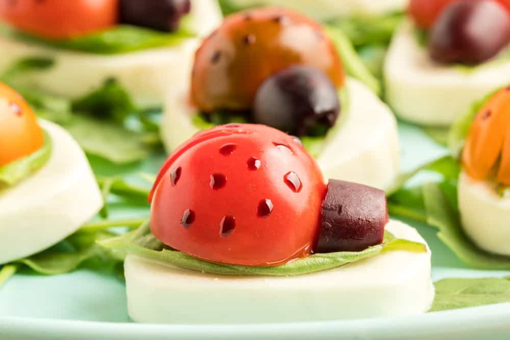 Ladybug Caprese Appetizers