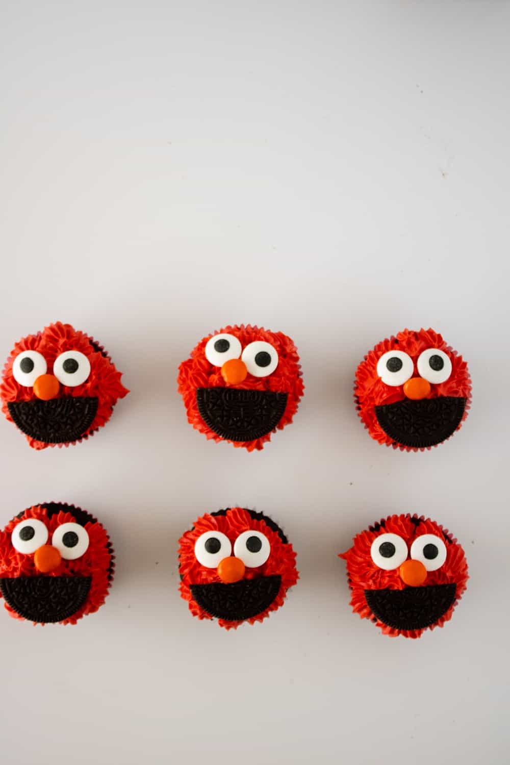 Elmo Cupcakes